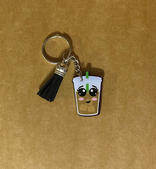 Latte Cup Keychain